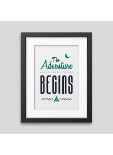 The adventure begins Framed poster